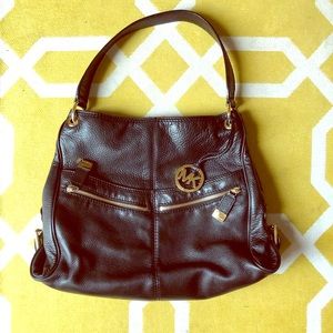 MICHAEL Michael Kors Black Leather Hobo
